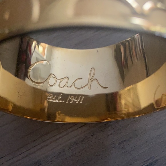 Coach logo 1.5” wide bangle. - Picture 2 of 9